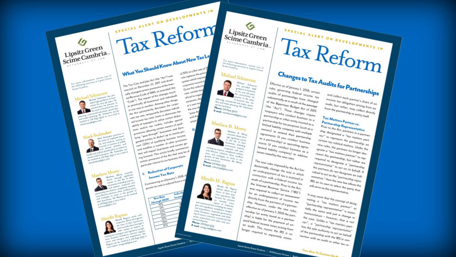 Tax Law Special Alerts