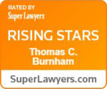 Super Lawyers Rising Stars Badge for Thomas C. Burnham